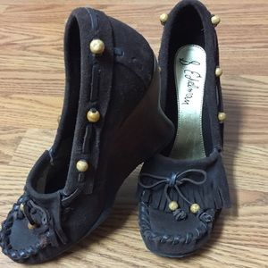 Sam Edelman Wedge Heel Moccasin Size 6.5